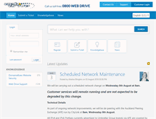 Tablet Screenshot of helpdesk.webdrive.co.nz